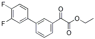 ETHYL 3-(3,4-DIFLUOROPHENYL)BENZOYLFORMATE 结构式