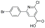 2-(4-BROMOPHENYL)-6-CHLOROPYRIDINE-4-CARBOXYLIC ACID 结构式