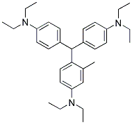 BIS-(4-DIETHYLAMINOPHENYL)(2-METHYL-4-DIETHYL-AMINOPHENYL)METHANE 结构式