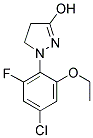 1-[(2-ETHOXY-4-CHLORO-6-FLUORO)PHENYL]-3-HYDROXY-2-PYRAZOLINE 结构式