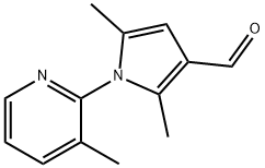 2,5-DIMETHYL-1-(3-METHYL-PYRIDIN-2-YL)-1H-PYRROLE-3-CARBALDEHYDE 结构式