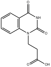 3-(2,4-二氧代-1,2,3,4-四氢喹唑啉-1-基)丙酸 结构式