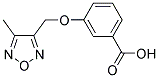 3-[(4-METHYL-1,2,5-OXADIAZOL-3-YL)METHOXY]BENZOIC ACID 结构式