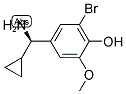 4-((1R)AMINOCYCLOPROPYLMETHYL)-2-BROMO-6-METHOXYPHENOL 结构式