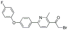 1-(6-(4-(4-FLUOROPHENOXY)PHENYL)-2-METHYLPYRIDIN-3-YL)-2-BROMOETHANONE 结构式