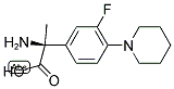 (2S)-2-AMINO-2-(3-FLUORO-4-PIPERIDYLPHENYL)PROPANOIC ACID 结构式