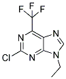 2-CHLORO-9-ETHYL-6-(TRIFLUOROMETHYL)-9H-PURINE 结构式