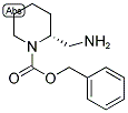 (R)-BENZYL-2-(AMINOMETHYL)PIPERIDINE-1-CARBOXYLATE 结构式