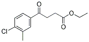 ETHYL 4-(4-CHLORO-3-METHYLPHENYL)-4-OXOBUTYRATE 结构式