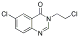 6-CHLORO-3-(2-CHLORO-ETHYL)-3H-QUINAZOLIN-4-ONE 结构式