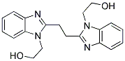 2-(2-(2-[1-(2-HYDROXYETHYL)-1H-BENZIMIDAZOL-2-YL]ETHYL)-1H-BENZIMIDAZOL-1-YL)ETHANOL 结构式