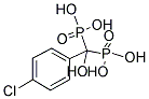 [1-(4-CHLOROPHENYL)-1-HYDROXY-1-PHOSPHONO]METHYLPHOSPHONIC ACID 结构式