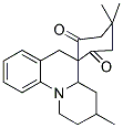 Spiro[5,5-dimethyl-1,3-cyclohexanedione-2,5'-(3'-methyl-2',3',4',4a',5',6'-hexahydro-1'H-pyrido[1',2'-a']quinoline)] 结构式