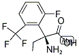 (2S)-2-AMINO-2-[6-FLUORO-2-(TRIFLUOROMETHYL)PHENYL]BUTANOIC ACID 结构式