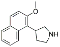 3-(2-METHOXY-NAPHTHALEN-1-YL)-PYRROLIDINE 结构式