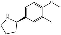 4-((2R)PYRROLIDIN-2-YL)-1-METHOXY-2-METHYLBENZENE 结构式