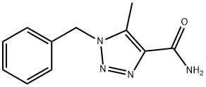 5-甲基-1-(苯基甲基)-1H-1,2,3-三唑-4-甲酰胺 结构式