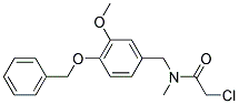 N-[4-(BENZYLOXY)-3-METHOXYBENZYL]-2-CHLORO-N-METHYLACETAMIDE 结构式