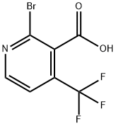 2-溴-4-(三氟甲基)烟酸 结构式