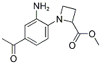1-(4-Acetyl-2-amino-phenyl)-azetidine-2-carboxylic acid methyl ester 结构式