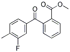 METHYL 2-(3-FLUORO-4-METHYLBENZOYL)BENZOATE 结构式