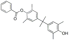 BENZOIC ACID 4-[1-(4-HYDROXY-3,5-DIMETHYL-PHENYL)-1-METHYL-ETHYL]-2,6-DIMETHYL-PHENYL ESTER 结构式