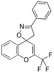 2-TRIFLUOROMETHYL-4H-CHROMENE-4-SPIRO-5',3'-PHENYL-4',5'-DIHYDROISOXAZOLE 结构式