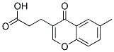 3-(6-Methyl-4-oxo-4H-chromen-3-yl)propanoic acid 结构式