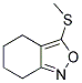 3-(METHYLTHIO)-4,5,6,7-TETRAHYDROBENZO[C]ISOXAZOLE 结构式