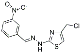 3-NITROBENZALDEHYDE [4-(CHLOROMETHYL)-1,3-THIAZOL-2-YL]HYDRAZONE 结构式