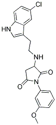 3-{[2-(5-CHLORO-1H-INDOL-3-YL)ETHYL]AMINO}-1-(3-METHOXYPHENYL)PYRROLIDINE-2,5-DIONE 结构式
