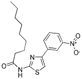 N-[4-(3-NITROPHENYL)-1,3-THIAZOL-2-YL]NONANAMIDE 结构式