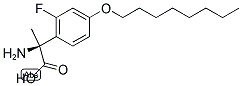 (2S)-2-AMINO-2-(2-FLUORO-4-OCTYLOXYPHENYL)PROPANOIC ACID 结构式