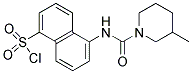 5-[(3-METHYL-PIPERIDINE-1-CARBONYL)-AMINO]-NAPHTHALENE-1-SULFONYL CHLORIDE 结构式