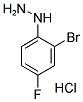 (2-溴-4-氟苯基)肼盐酸盐 结构式