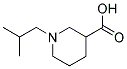 1-ISOBUTYLPIPERIDINE-3-CARBOXYLIC ACID 结构式