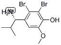 4-((1S)-1-AMINO-2-METHYLPROPYL)-2,3-DIBROMO-6-METHOXYPHENOL 结构式