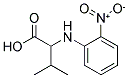 3-METHYL-2-[(2-NITROPHENYL)AMINO]BUTANOIC ACID 结构式