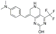 8-(E)-p-Dimethylaminobenzylidene-5,6,7,8-tetrahydro-2-hydroxy-4-(trifluoromethyl)pyrido-[4,3-d]-pyrimidine 结构式