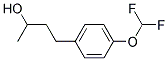 4-[4-(DIFLUOROMETHOXY)PHENYL]BUTAN-2-OL 结构式