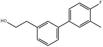 3-(4-FLUORO-3-METHYLPHENYL)PHENETHYL ALCOHOL 结构式