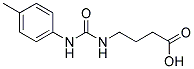 4-([[(4-METHYLPHENYL)AMINO]CARBONYL]AMINO)BUTANOIC ACID 结构式