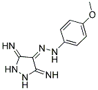 3,5-DIIMINOPYRAZOLIDIN-4-ONE (4-METHOXYPHENYL)HYDRAZONE 结构式
