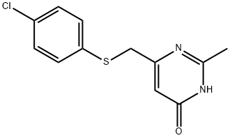 6-{[(4-氯苯基)磺酰基]甲基}-2-甲基-4-嘧啶醇 结构式