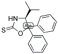 (S)-4-ISOPROPYL-5,5-DIPHENYLOXAZOLIDINE-2-THIONE 结构式
