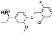 (1R)-1-(4-[(6-CHLORO-2-FLUOROPHENYL)METHOXY]-3-METHOXYPHENYL)PROPYLAMINE 结构式
