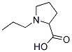 1-PROPYLPYRROLIDINE-2-CARBOXYLIC ACID 结构式