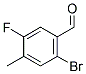 2-溴-5-氟-4-甲基苯甲醛 结构式