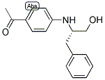 (S)-1-[4-(1-BENZYL-2-HYDROXYETHYLAMINO)PHENYL]ETHANONE 结构式