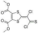 Dimethyl 2-(1,2-dichloro-2-thioxoethylidene)-1,3-dithiole-4,5-dicarboxylate 结构式